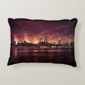 マンハッタンの後ろの7月4日の花火 アクセントクッション (裏面)