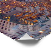 マンハッタンの日没の広い景色 ポスター (コーナー)