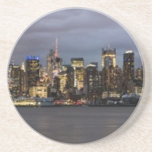 マンハッタンの早い夕べの全景 コースター (正面)
