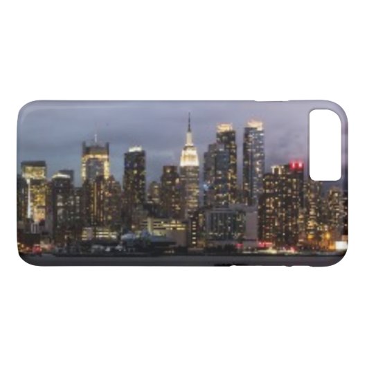 マンハッタンの早い夕べの全景 Case-Mate iPhoneケース (裏面(横))