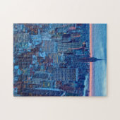 マンハッタンの超高層ビルはついています ジグソーパズル (横)