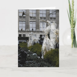 マンハッタンのNYCのクリスマスカードの天使 シーズンカード