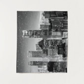 マンハッタンアンダーザスターズin白黒 タペストリー (正面)