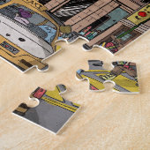 マンハッタンウィンターニューヨーククリスマスイラストレーション ジグソーパズル (側面)