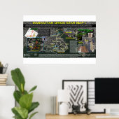 マンハッタンオリオンスターマップ1 ポスター (ホームオフィス)