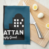 マンハッタンカクテルウォールアート キッチンタオル (四つ折り)