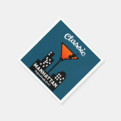 マンハッタンカクテルウォールアート スタンダードカクテルナプキン (角)