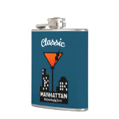 マンハッタンカクテルウォールアート フラスク (左)