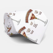 マンハッタンカクテルレシピアート ネクタイ (ロール)