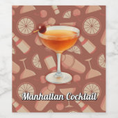マンハッタンカクテル ワインラベル (シングルラベル)