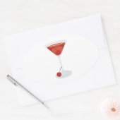 マンハッタンカクテル 楕円形シール (封筒)