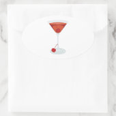 マンハッタンカクテル 楕円形シール (バッグ)