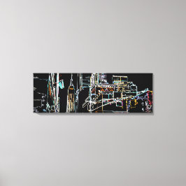 マンハッタンカラフルのスカイライン キャンバスプリント