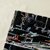 マンハッタンカラフルのスカイライン ビーチタオル (インサイチュ)