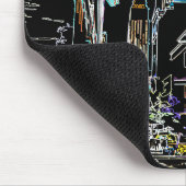 マンハッタンカラフルのスカイライン マウスパッド (コーナー)