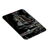 マンハッタンカラフルのスカイライン マグネット (右側)