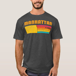 マンハッタンカンザスヴィンテージ動揺して土産 Tシャツ