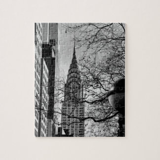 マンハッタンクライスラー建物インウィンターパズル ジグソーパズル