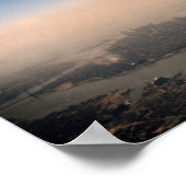 マンハッタンスカイラインエアリアルビュー1952 ポスター (角)