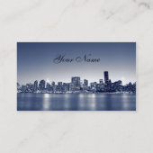 マンハッタンスカイライン、ニューヨークシティ 名刺 (裏面)