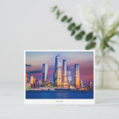 マンハッタンスカイライン，ニューヨークホリデーポストカード シーズンポストカード (スタンド正面)