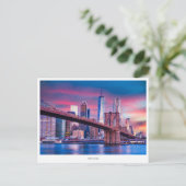 マンハッタンスカイライン,ニューヨークホリデーポストカード シーズンポストカード (スタンド正面)