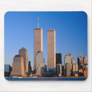 マンハッタンスカイライン&ハドソンリバーニューヨーク2 マウスパッド