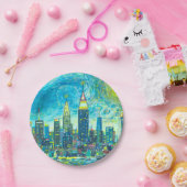 マンハッタンスカイライン ペーパープレート (パーティー)