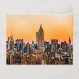 マンハッタンスカイラインAT SUNSET, NEW YORK,アメリカ ポストカード
