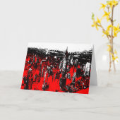 マンハッタンニューヨポップ・アートのークアモダンート カード (黄色い花)