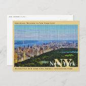 マンハッタンニューヨークアメリカ超高層ビルパーク  ポストカード (正面/裏面)