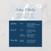 マンハッタンニューヨークシティウィークエンドタイムラインナリー エンクロージャーカード (正面)