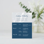 マンハッタンニューヨークシティウィークエンドタイムラインナリー エンクロージャーカード (スタンド正面)