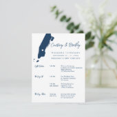 マンハッタンニューヨークシティウィークエンドタイムラインナリー エンクロージャーカード (スタンド正面)