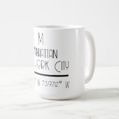 マンハッタンニューヨークシティコーディネート コーヒーマグカップ (正面右)
