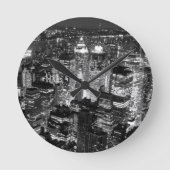 マンハッタンニューヨークシティ ラウンド壁時計 (正面)