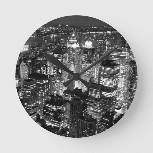 マンハッタンニューヨークシティ ラウンド壁時計 (正面)