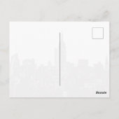 マンハッタンニューヨークスカイライントラベルポストカード ポストカード (裏面)