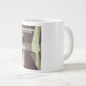 マンハッタンニューヨーク市旅行ポスター。 ジャンボコーヒーマグカップ (正面右)