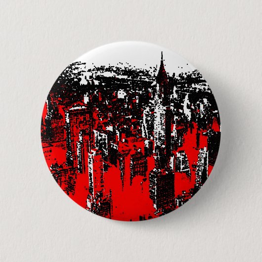 マンハッタンニューヨーク 缶バッジ (正面)