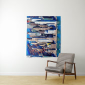 マンハッタンパターンの空中表示 タペストリー (インサイチュ)