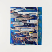 マンハッタンパターンの空中表示 タペストリー (正面)