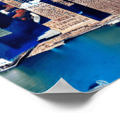 マンハッタンパターンの空中表示 ポスター (角)