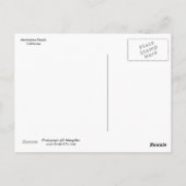 マンハッタンビーチピアアットサンセットポストカード ポストカード (裏面)