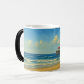 マンハッタンビーチピアウィズレッドルーフ モーフィングマグカップ (正面左)