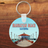 マンハッタンビーチピアロサンゼルスカリフォルニア キーホルダー (正面)