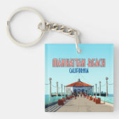 マンハッタンビーチピアロサンゼルスカリフォルニア キーホルダー (正面)