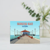マンハッタンビーチピアロサンゼルスカリフォルニア ポストカード (スタンド正面)