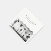 マンハッタンビーチ結婚式カスタムカクテルナプキン スタンダードカクテルナプキン (角)