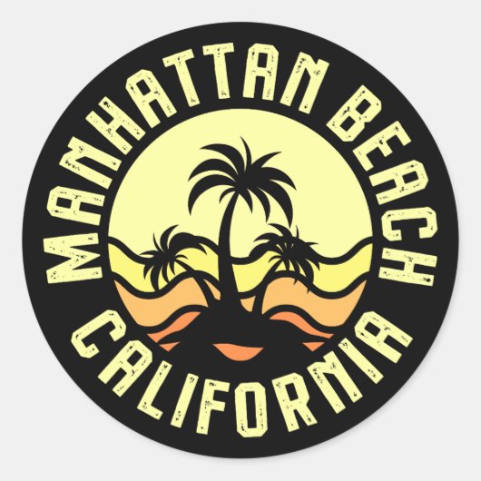 マンハッタンビーチ,カリフォルニア ラウンドシール (正面)